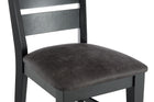 Gourmet Black Upholstered Counter Stool